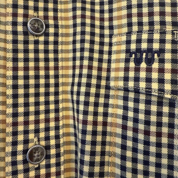 King Ranch - Quilted Shoulder & Elbows Mens L Plaid Shooting Dress Shirt NWOT - Picture 9 of 9